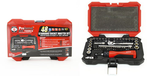 1/4" Drive Standard Socket Master Set- 48 Piece