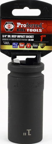 3/4" Drive SAE 6 Point Deep Impact Socket