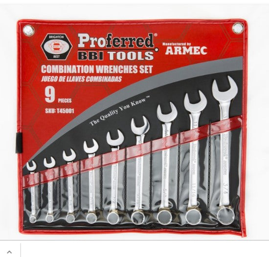 SAE Wrench Set // 4 Pieces // 3/8, 7/16, 1/2, 9/16 - Tribus Tools -  Touch of Modern