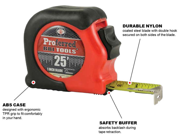 Trades Pro® 25 ft.. x 1 In. Tape Measure - 837287