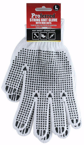 Knit Glove with PVC Mini Dots (3 pk)